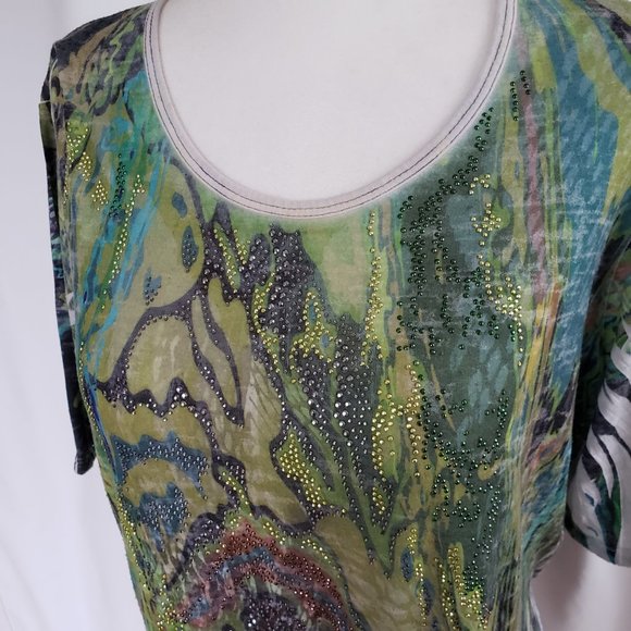 REBA light & airy tunic with subtle bling appeal - Picture 2 of 8